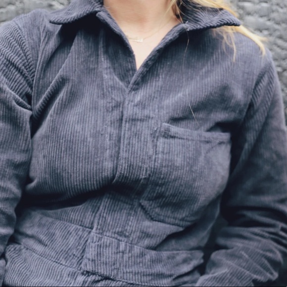 NWT Rudy Jude Black Corduroy Utility Suit Size Small - Picture 2 of 16